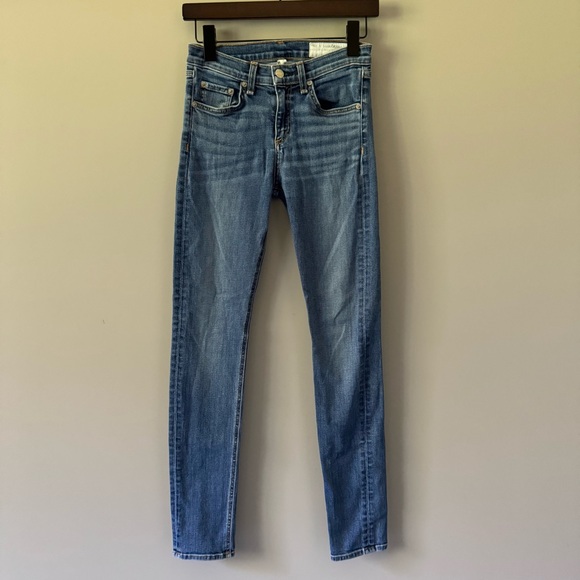 RAG & BONE NINA HIGH RISE SKINNY JEANS SLOAN COLOR SIZE 25 GUC - Picture 1 of 8
